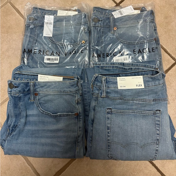 AMERICAN EAGLE RELAXED STRAIGHT FLEX MENS JEANS 32x34